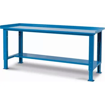 Dílenský stůl Ocelový stůl montovaný, výškově stavitelný š. 2007mm