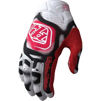 Cyklistické rukavice rukavice dětské TROY LEE DESIGNS YOUTH AIR MEMBRANE WHITE / INFRA RED - S
