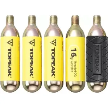pumpička Bombička Topeak náplň CO2 16g - 5ks s rukávkem