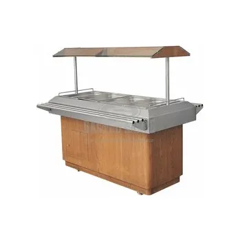 Chlazení OZTI Vyhřívaný salátový bar 4xGN1/1 - Ořech