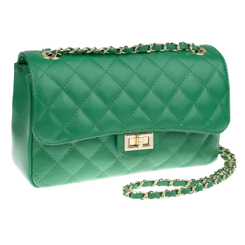 Kabelka NovaKabelka.cz Kožená italská kabelka Eliana Verde Chiaro