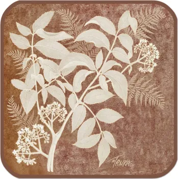 Chňapka Bavlněná podložka pod hrnec - Podzimní kapradí