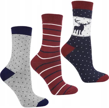 Dámské ponožky MORAJ Ponožky dámské ponožky zimní silné froté teplé 3 páry velikost 35-38