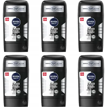 Antiperspirant NIVEA MEN Black White, 6x50 ml, pánský