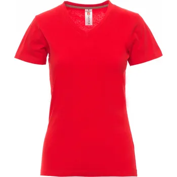 Pánské tričko PAYPER V-NECK LADY dámské tričko Barva: červená, Velikost: XS