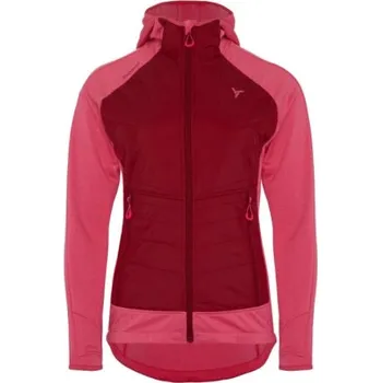 Cyklistická bunda Dámská primaloft mikina s kapucí SILVINI Divera - 9222 punch merlot, M