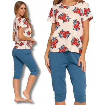 Dámské pyžamo Moraj dámské pyžamo bavlna vícebarevné velikost 4XL