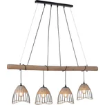 Leuchten Direkt 11156-79 - Lustr na lanku REED 4xE27/60W/230V