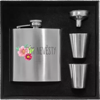 Placatka Placatka v krabičce Tým nevěsty - červené květiny