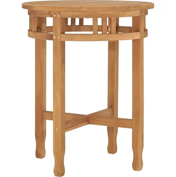 Zahradní stůl Bistro stolek Ø 60 x 75,5 cm masivní teakové dřevo IM_315463