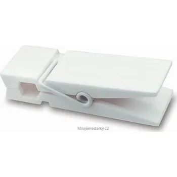 Stojan na vizitku Malý bílý nalepovací kolíček - memory klip na spisy