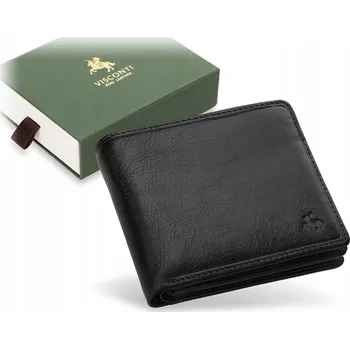 Peněženka Visconti pouzdro na bankovky z pravé kůže černé - muž