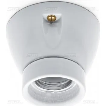 THPG Světlo objímka stropní keramická bílá E27