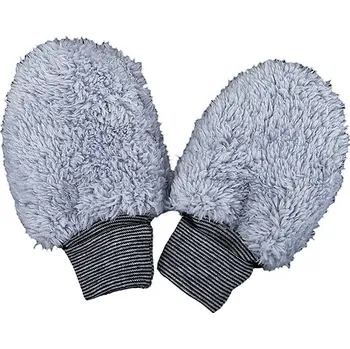 Rukavice LORITA Bezpalcové kojenecké rukavice “Benny a Mippy”, chlupaté, šédé