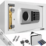 Deuba Elektrický nábytkový trezor SAFETY, 31 x 20 x 20cm, stříbrná