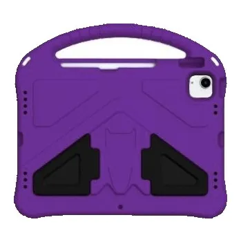 Pouzdro na mobilní telefon Odolný pěnový kryt se stojánkem pro děti pro iPad 10,9" (2022) / 11" (2025) - fialový