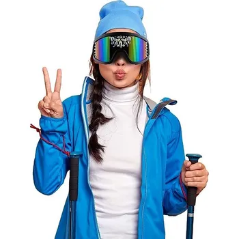 Karnevalový doplněk Funny Fashion Lyžařské brýle zdobené skleněnými kamínky