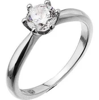 Prsten Stříbrný prsten s jemným zirkonem 15014.1 Velikost: 52 (průměr 16,6 mm)