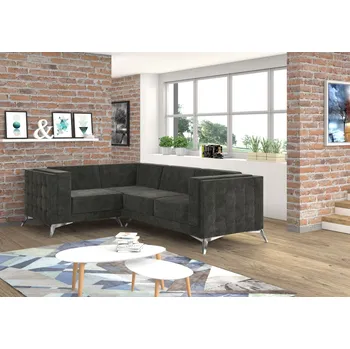 Sedací souprava Rohová sedací souprava GUSTO L 263x194 Barva: Šedá