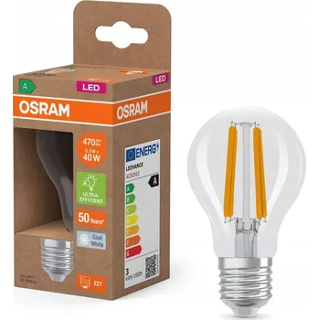 Žárovka Osram LED žárovka Classic Energy CLA40 2,2W 470lm, barva světla 4000K, patice E27, třída A