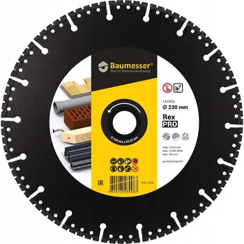 Příslušenství k brusce Řezný kotouč Baumesser REX PRO 1A1RSS