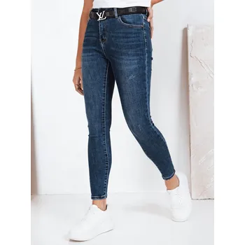 Dámské džíny Dámské skinny džíny modré DStreet modrá | bílá 3430106