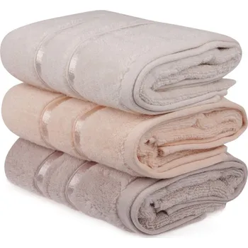 Ručník Sada 3 ks ručníků Dolce žlutá/lila/lososová