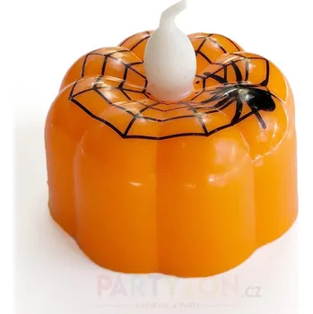 Karnevalový doplněk Halloween čajové svíčky LED 2ks