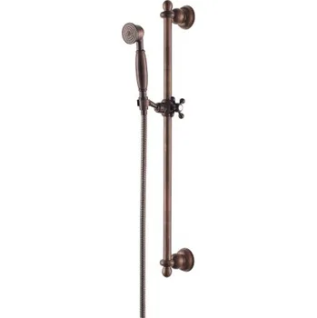 Sprchový set Omnires ART DECO posuvná sprchová sada, kartáčovaná antická měď ARTDECO-SORB