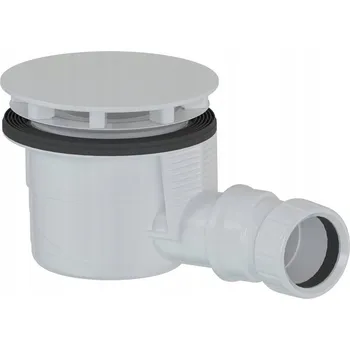Sifon Sifon pro sprchové vaničky, průměr 90 mm, DN40, zátka bílá matná 17911W