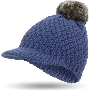 Čepice Polar Fashion zimní čepice s kšiltem modrá, univerzální velikost