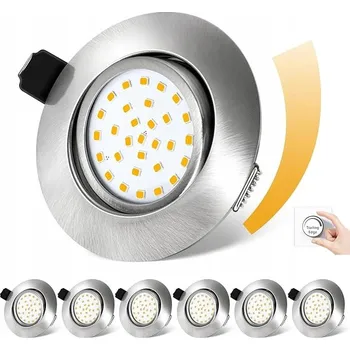 6x Svítidlo Kulaté Stropní Svítidlo Reflektor Stropní Zapuštěné Svítidlo Stmívatelné Halogenové