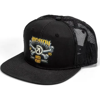 Kšiltovka Kšiltovka Meatfly Crossbones Trucker černá One Size
