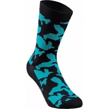Pánské ponožky Ponožky Specialized pánské CAMO SUMMER SOCK BLK/TEAL , velikost L