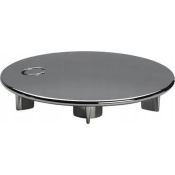 Sifon Poklice pro sprchový sifon Viega stříbrný, chromový, kulatý, 52 mm