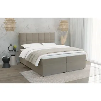 Postel Boxspring Postel s úložným prostorem a matrací 160x200 Flip Barva: Béžová