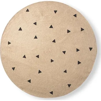 Koberec Koberec ferm LIVING Black Triangles L béžová barva 8162. 12X