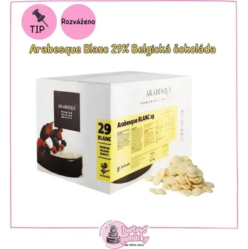 Čokoláda Arabesque Blanc 29% Belgická čokoláda 100 g