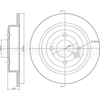 Brzdový kotouč Brzdový kotouč CIFAM CIF800-667C