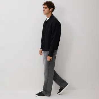 Reserved - Džíny bootcut s opraným efektem - světle šedá - 185GT-09J - 185GT-09J-34