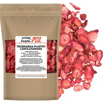 Sušené ovoce Lyofilizované jahody plátky 100 g Kol-pol