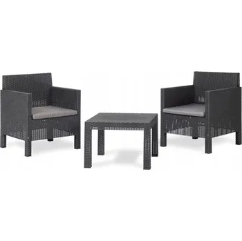 Zahradní sestava Sada zahradního nábytku Toomax plast , šedá, 3dílná