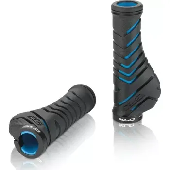 grip XLC gripy Ergonomic GR-S30 130mm, černá/modrá 1× zajištění šrouby