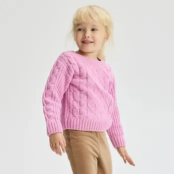 Dívčí mikina Reserved - Svetr z dekorativního úpletu - fialová - 759FH-45X - 759FH-45X-110