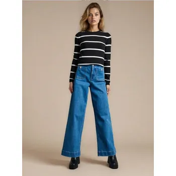 Dámské džíny Sinsay - Džíny wide leg - modrá - 895FI-55J - 895FI-55J-40