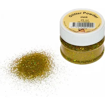 Třpytka na tělo a vlasy Glitry zlatá světlá - pale gold 25ml
