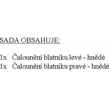Blatník karosérie Čalounění blatníku pár-hnědé | 6211-79057 | AGROAD