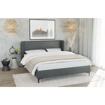 Postel Postel 200x200 Bez matrace Basti Barva: tmavě šedá