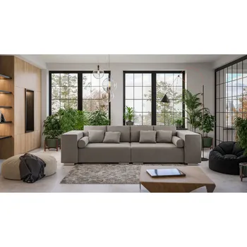 Sedací souprava Pohovka pro 4 JUMBO S5 Barva: Béžová