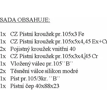 Válec motoru ZETRA Kompletní vložený válec 105/3kr B EURO II.JRL motor1204 | 54.000.992 | AGROAD